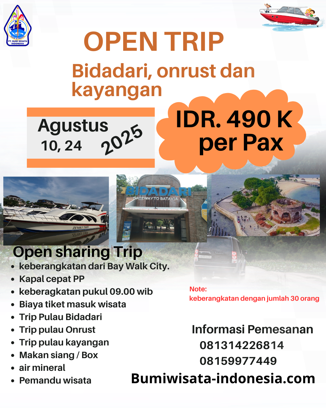 Open Trip pulau seribu